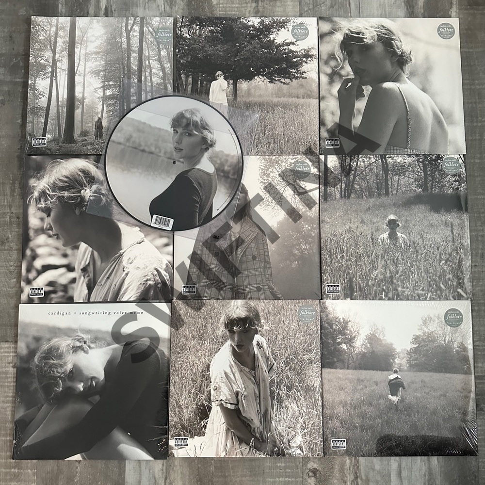 LOT of 10 FOLKLORE TAYLOR SWIFT VINYLS